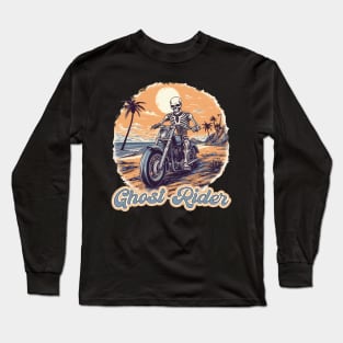 Skull Biker Long Sleeve T-Shirt